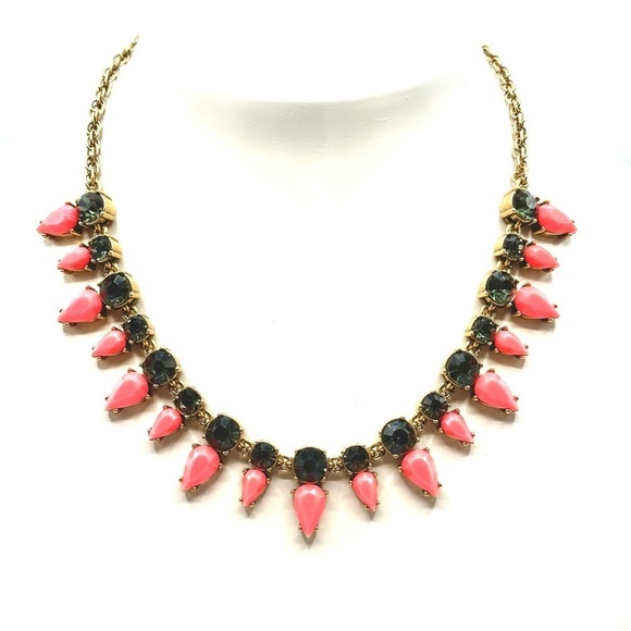 J. Crew Neon and Smoke‎ Crystal Spike Chain Necklace - Picture 4 of 6